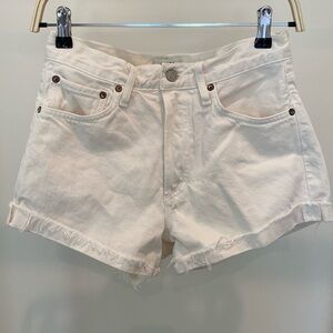 Agolde Parker cuff shorts in size 26 - color Fortune Cookie